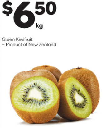 Woolworths Green Kiwifruit offer