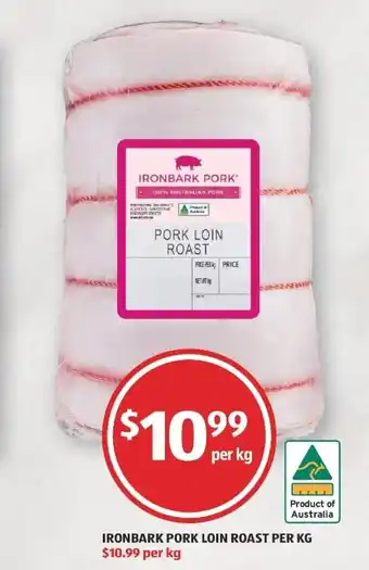 ALDI Ironbark Pork Loin Poast offer