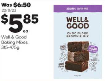 Woolworths Well & Good Baking Mixes 315-475g offer