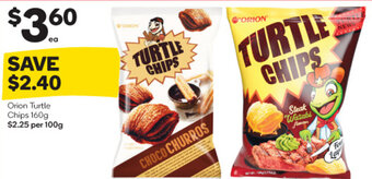 Woolworths Orion Turtle Chips 160g offer