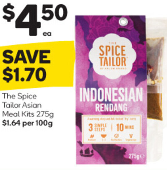The Spice Tailor Asian Meal Kits 275g offer at Woolworths