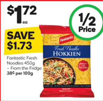 Woolworths Fantastic Fresh Noodles 450g offer