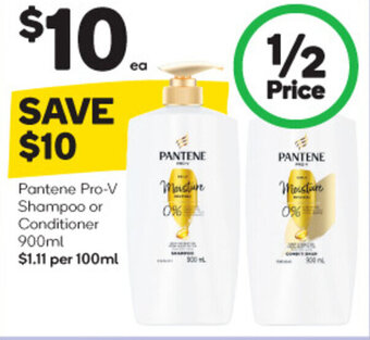 Woolworths Pantene Pro-V Shampoo or Conditioner 900ml offer