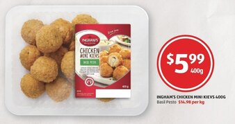 ALDI Ingham's Chicken Mini Kievs 400g offer