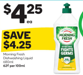 Woolworths Morning Fresh Dishwashing Liquid 680ml offer