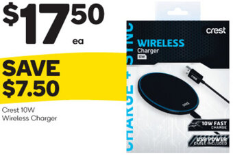 Woolworths Crest 10W Wireless Charger offer
