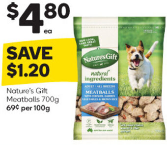 Woolworths Nature's Gift Meatballs 700g offer