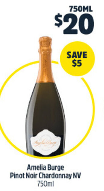 Amelia Burge Pinot Noir Chardonnay NV 750ml