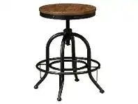 LivingStyles Pinnadel Metal Counter Stool with Timber Seat offer