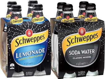 IGA Schweppes mixers 4x300ml selected varieties offer
