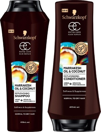 IGA Schwarzkopf extra care shampoo or conditioner 400ml selected varieties offer