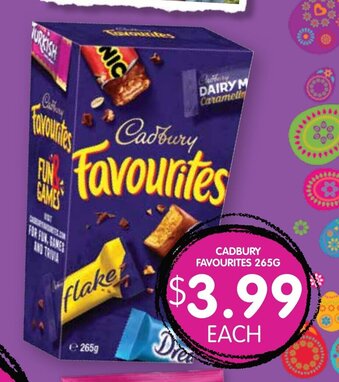 Spudshed Cadbury Favourites 265g offer