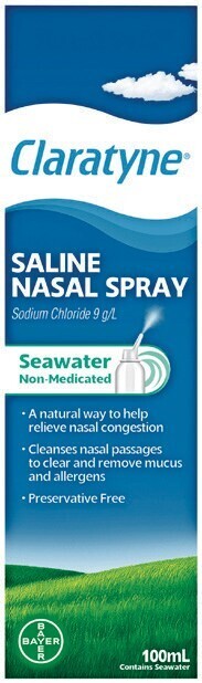 Pharmacy Best Buys Claratyne saline nasal spray 100ml offer