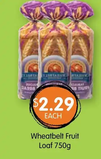 Spudshed Wheatbelt Fruit Loaf 750g offer
