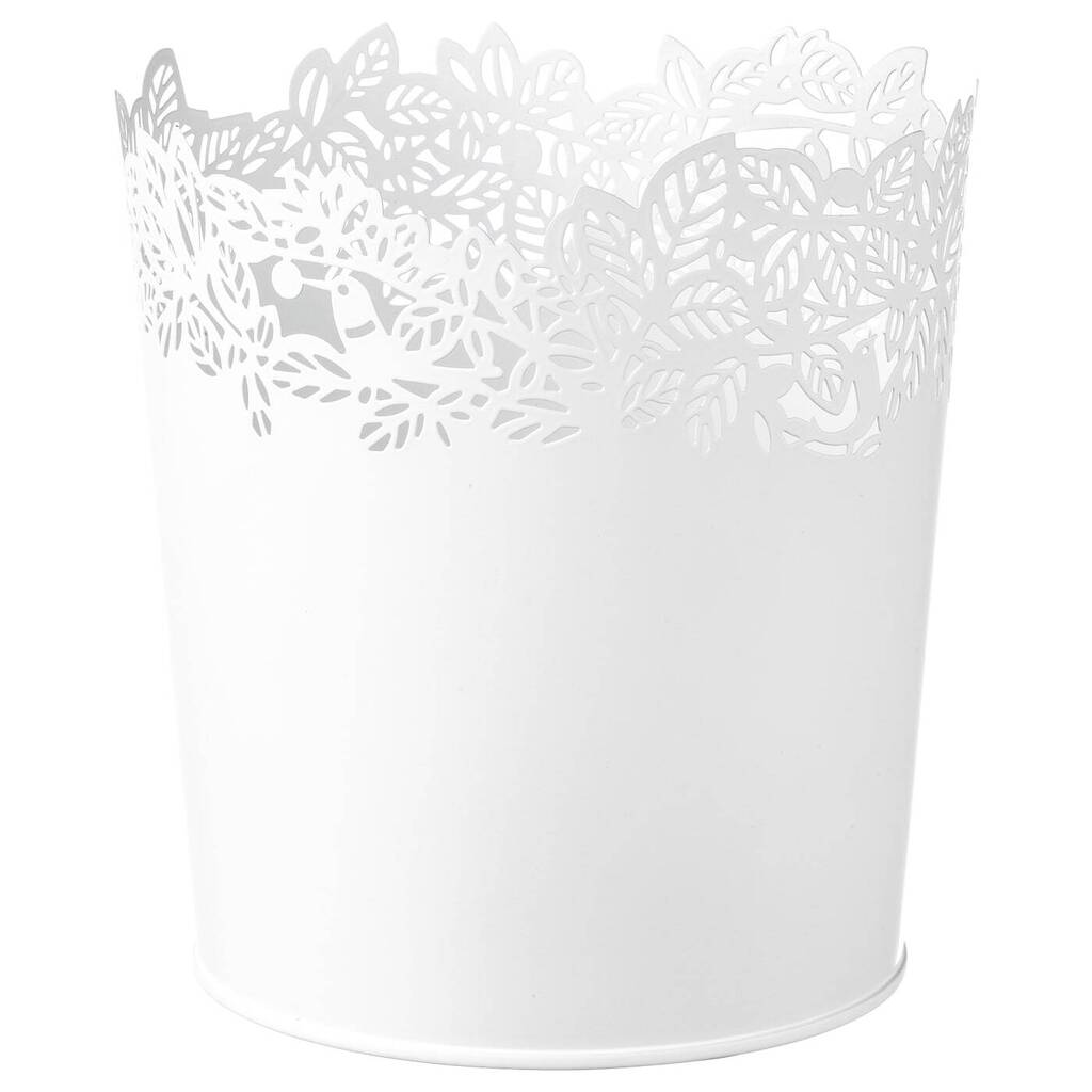 Samverka plant pot, white, 12 cm offer at IKEA