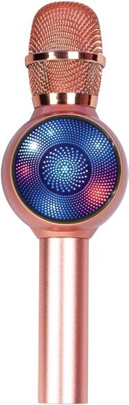 BIG W Laser led karaoke microphone - rose gold offer