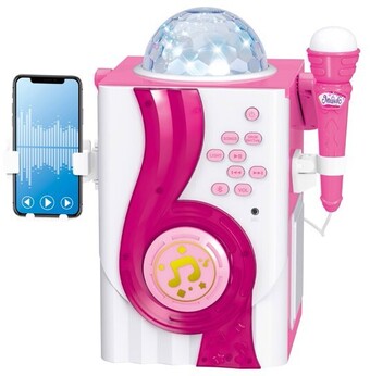 BIG W Techxtras bluetooth karaoke speaker with lights - pink offer