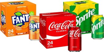BIG W Coca-cola 24-pack can varieties 375ml offer