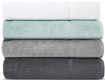 Myer Vue combed cotton ribbed bath towels offer