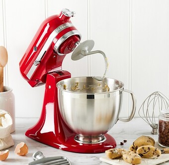 Myer Kitchenaid artisan mixer in empire red offer