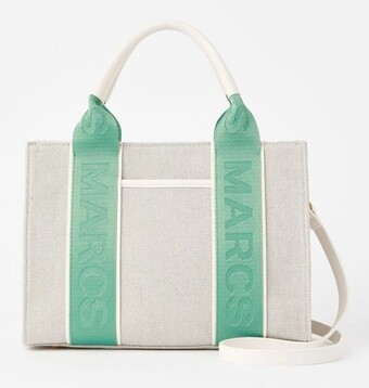 Myer Marcs barbados tote bag - natural/peppermint offer