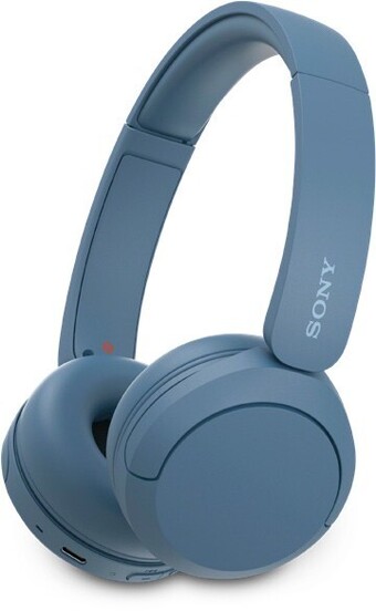Sony wireless headphones in blue
