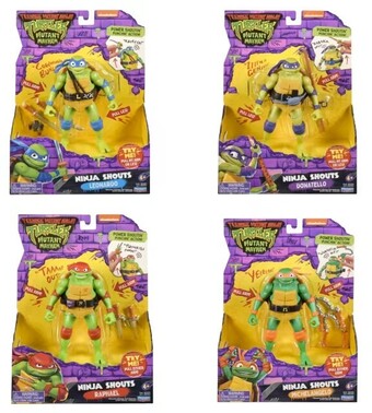 Nickelodeon teenage mutant ninja turtles mutant mayhem ninja shouts action figure - assorted