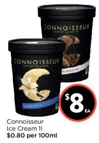 Foodworks Connoisseur Ice Cream 1L offer