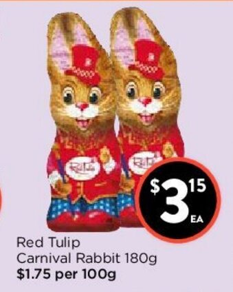 Red Tulip Carnival Rabbit 180g