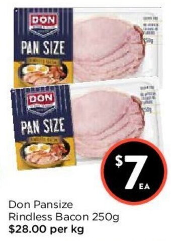 Foodworks Don Pansize Rindless Bacon 250g offer