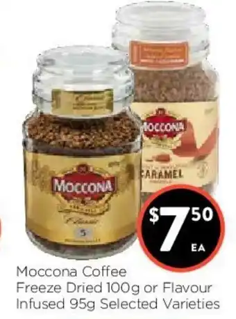 Foodworks Moccona Coffee Freeze Dried 100g or Flavour Infused 95g Selected Varieties offer