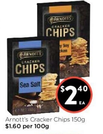 Foodworks Arnott's Cracker Chips 150g offer