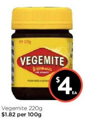 Foodworks Vegemite 220g offer