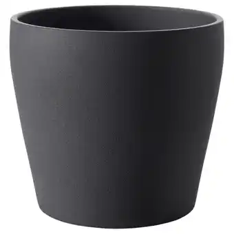 IKEA Persillade plant pot, dark grey, 19 cm offer