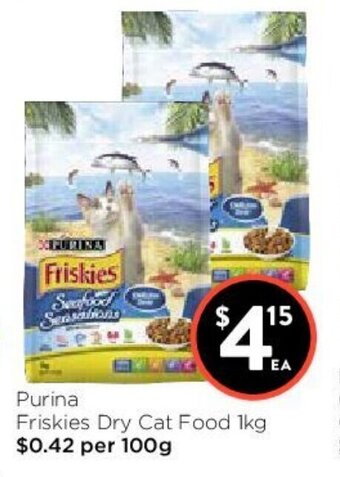 Foodworks Purina Friskies Dry Cat Food 1kg offer