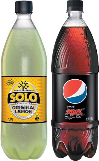 IGA Solo or Pepsi 1.25 Litre Selected Varieties offer