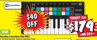 JB Hi-Fi Novation Launchkey Mini MK3 offer