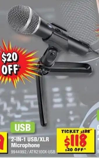 JB Hi-Fi 2-In-1 USB/XLR Microphone offer