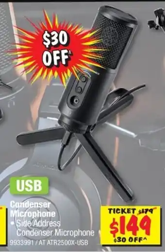 JB Hi-Fi USB Condenser Microphone offer