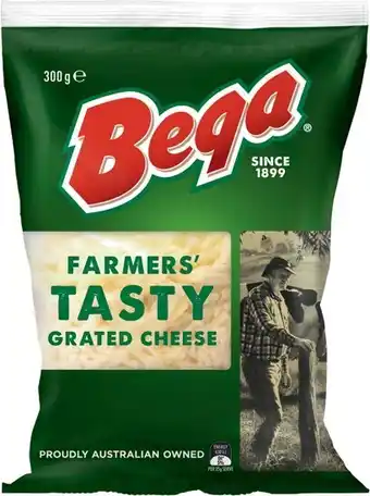 IGA Bega Farmer's Tasty Grated Cheese 300g offer