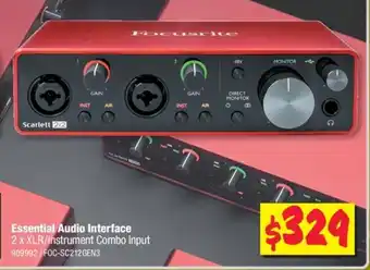 JB Hi-Fi Essential Audio Interface offer