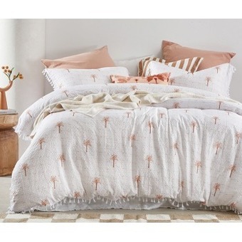 Pillow Talk Paloma palm quilt cover set by essentials offer