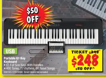 Portable 61 Key Keyboard