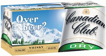 Coles Canadian Club & Dry Cans 10x375mL offer
