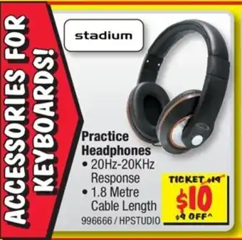 JB Hi-Fi Practice Headphones offer