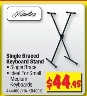 JB Hi-Fi Single Braced Keyboard Stand offer