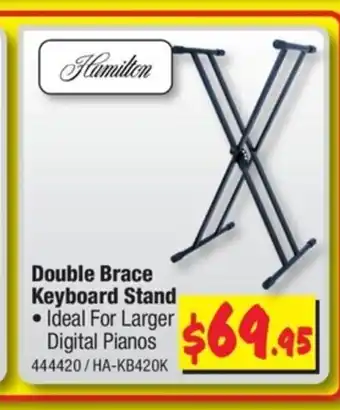 JB Hi-Fi Double Brace Keyboard Stand offer