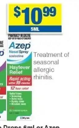 My Chemist Azep Nasal Spray 5ml offer