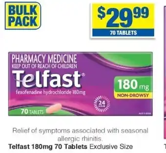 My Chemist Telfast 180ml 70 Tablets offer