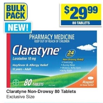 Claratyne Non-Drowsy 80 Tablets